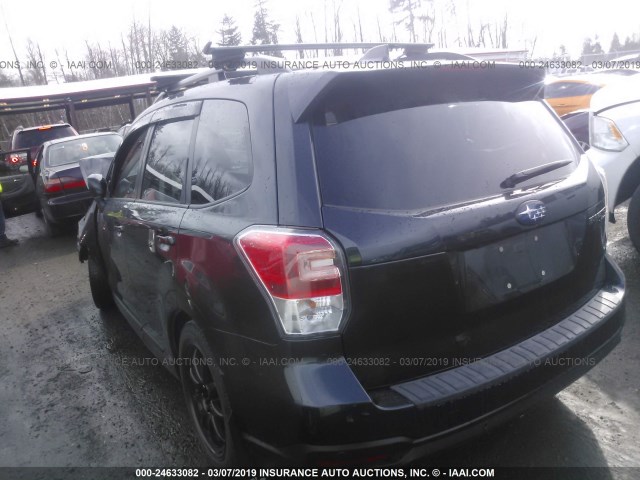 JF2SJGWC3JH401532 - 2018 SUBARU FORESTER 2.0XT TOURING BLACK photo 3