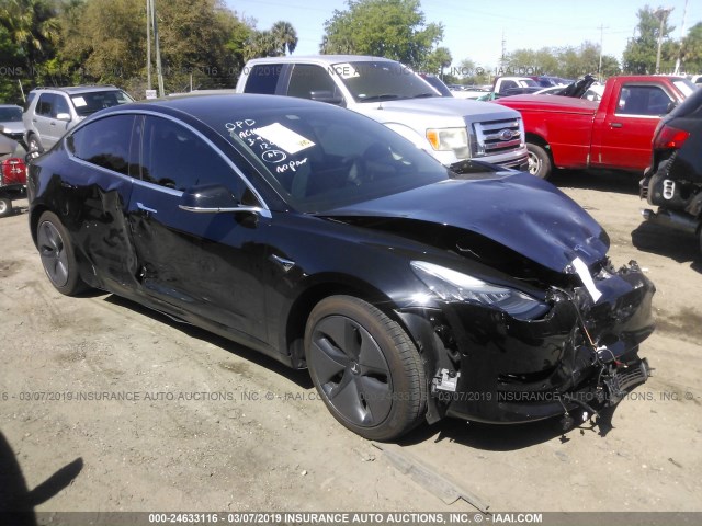 5YJ3E1EA6JF152485 - 2018 TESLA MODEL 3 BLACK photo 1