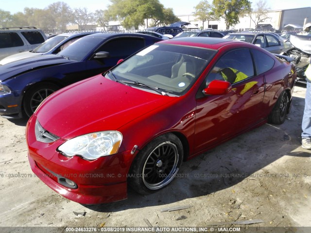 JH4DC53054S008878 - 2004 ACURA RSX TYPE-S RED photo 2