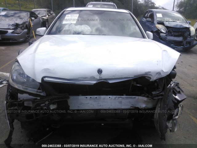 WDDGF4HB2DR297404 - 2013 MERCEDES-BENZ C 250 WHITE photo 6