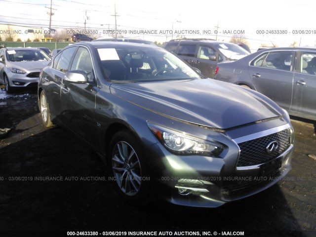 JN1CV7AR5GM253423 - 2016 INFINITI Q50 PREMIUM GRAY photo 1