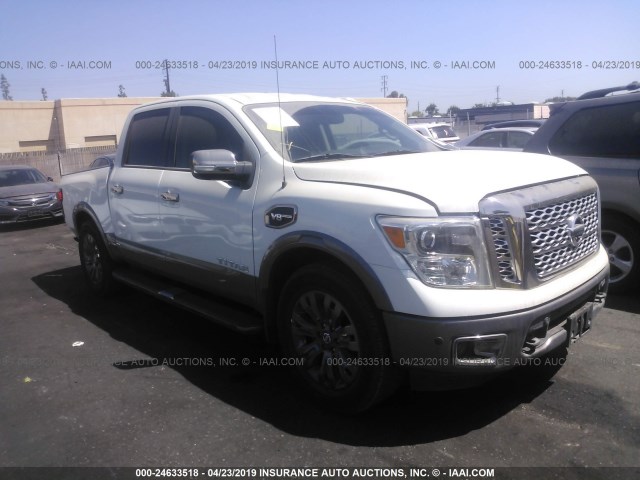 1N6AA1E66HN513026 - 2017 NISSAN TITAN SV/SL/PLATINUM RESERVE WHITE photo 1