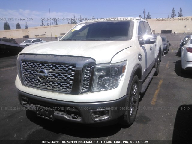 1N6AA1E66HN513026 - 2017 NISSAN TITAN SV/SL/PLATINUM RESERVE WHITE photo 2