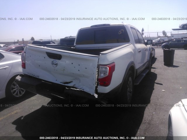 1N6AA1E66HN513026 - 2017 NISSAN TITAN SV/SL/PLATINUM RESERVE WHITE photo 4