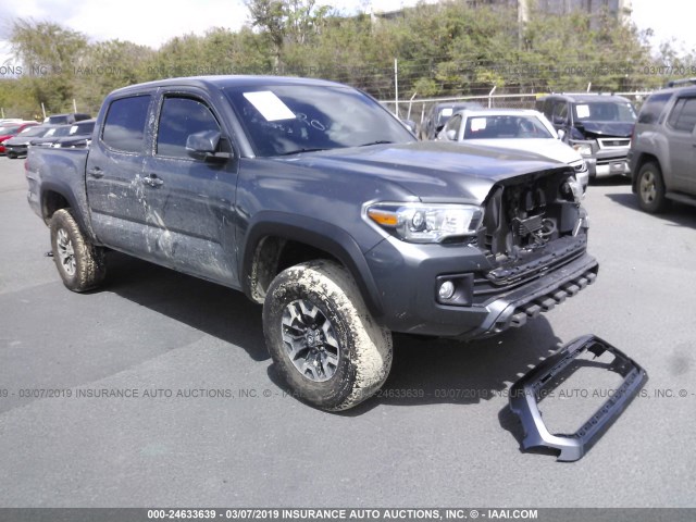 3TMCZ5AN4HM049852 - 2017 TOYOTA TACOMA DBL CAB/SR/TRDSPT/OR/PRO ნაცრისფერი ფოტო 1