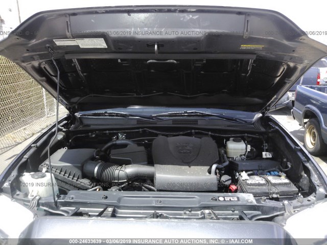 3TMCZ5AN4HM049852 - 2017 TOYOTA TACOMA DBL CAB/SR/TRDSPT/OR/PRO ნაცრისფერი ფოტო 10