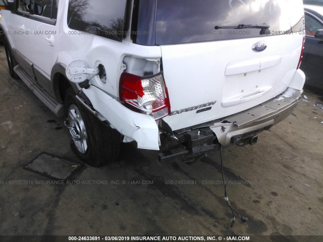 1FMFU18L23LC44248 - 2003 FORD EXPEDITION EDDIE BAUER WHITE photo 6