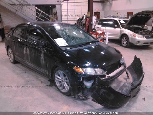 2HGFA55587H709856 - 2007 HONDA CIVIC SI BLACK photo 1