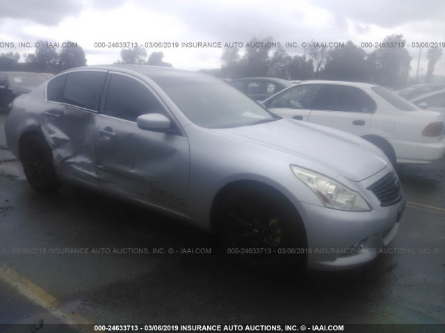 JN1CV6AP6BM501177 - 2011 INFINITI G37 SPORT SILVER photo 1