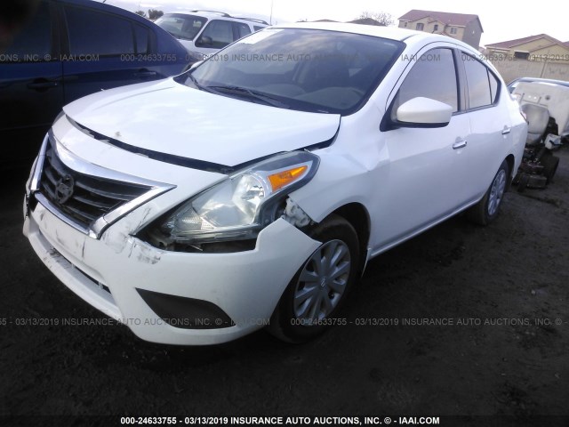 3N1CN7AP0FL865049 - 2015 NISSAN VERSA S/S PLUS/SV/SL WHITE photo 2