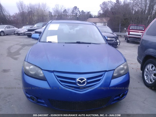 JM1BK123441211640 - 2004 MAZDA 3 S BLUE photo 6