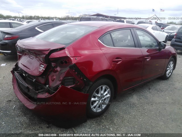 3MZBM1V7XFM163895 - 2015 MAZDA 3 TOURING RED photo 4