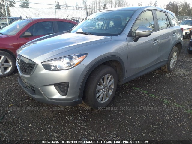 JM3KE2BE2F0466110 - 2015 MAZDA CX-5 SPORT GRAY photo 2