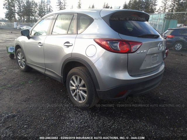 JM3KE2BE2F0466110 - 2015 MAZDA CX-5 SPORT GRAY photo 3