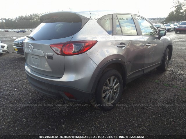 JM3KE2BE2F0466110 - 2015 MAZDA CX-5 SPORT GRAY photo 4