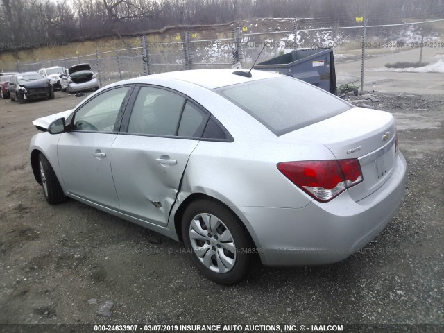 1G1PC5SH7G7174082 - 2016 CHEVROLET CRUZE LIMITED LS SILVER photo 3