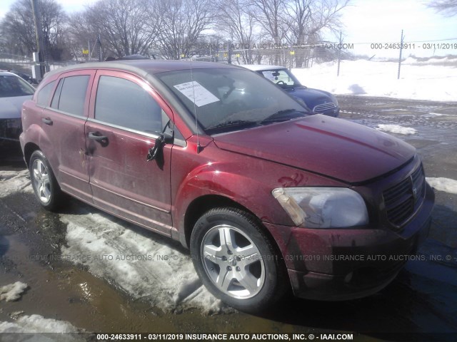 1B3HB48B67D143727 - 2007 DODGE CALIBER SXT RED photo 1