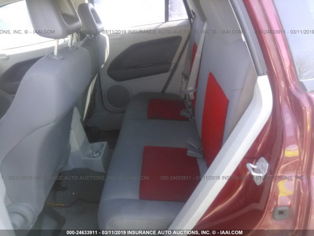 1B3HB48B67D143727 - 2007 DODGE CALIBER SXT RED photo 8