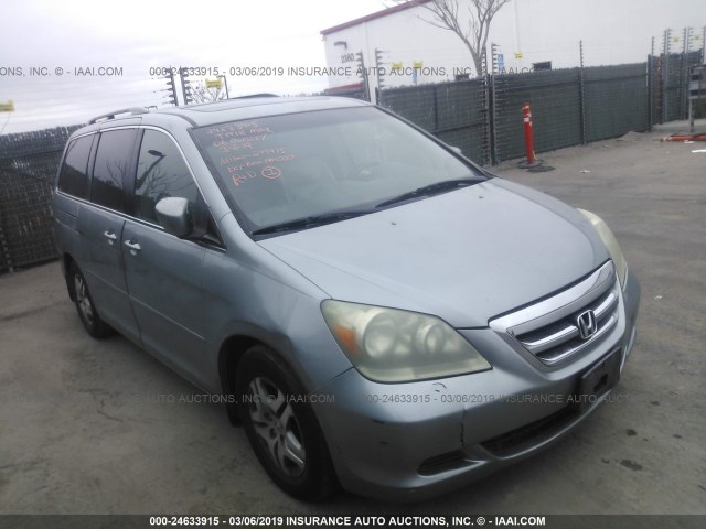 5FNRL387X6B016315 - 2006 HONDA ODYSSEY EXL GRAY photo 1