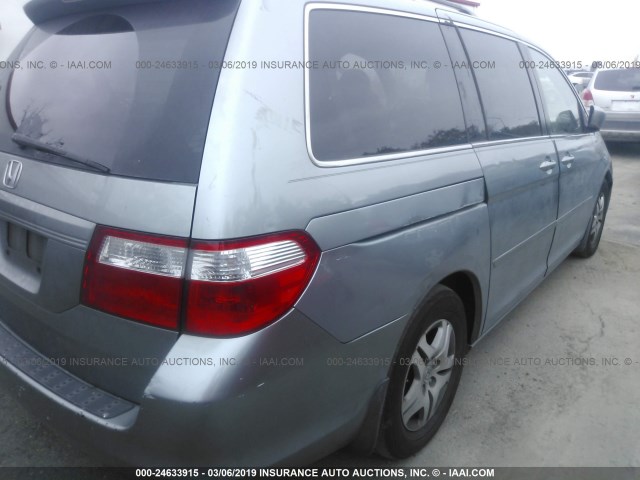 5FNRL387X6B016315 - 2006 HONDA ODYSSEY EXL GRAY photo 6