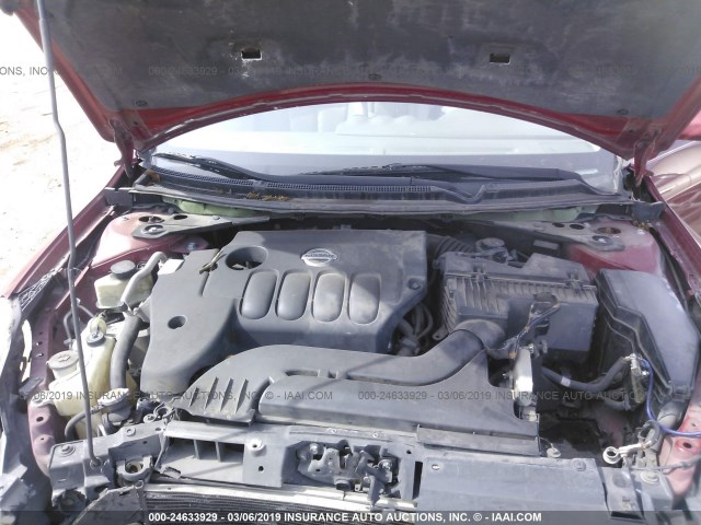 1N4AL21E18N474934 - 2008 NISSAN ALTIMA 2.5/2.5S RED photo 10