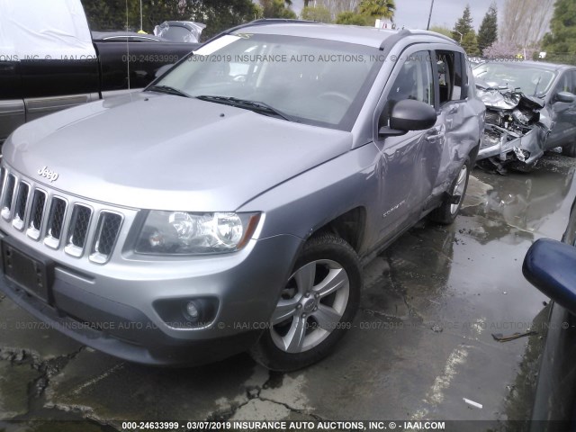 1C4NJDBB9HD142800 - 2017 JEEP COMPASS SPORT GRAY photo 2