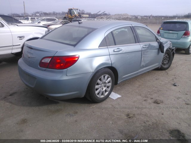 1C3LC46BX9N502121 - 2009 CHRYSLER SEBRING LX Light Blue photo 4