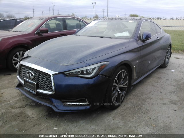 JN1EV7EKXHM363925 - 2017 INFINITI Q60 PREMIUM/SPORT BLUE photo 2