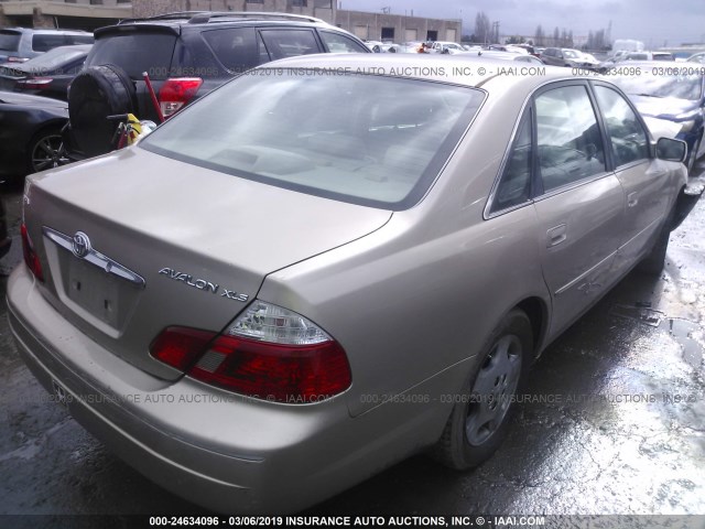 4T1BF28B53U280998 - 2003 TOYOTA AVALON XL/XLS GOLD photo 4