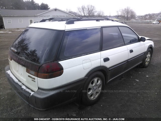 4S3BG6856W7656596 - 1998 SUBARU LEGACY 30TH ANN OUTBACK/LTD/SPT WHITE photo 4