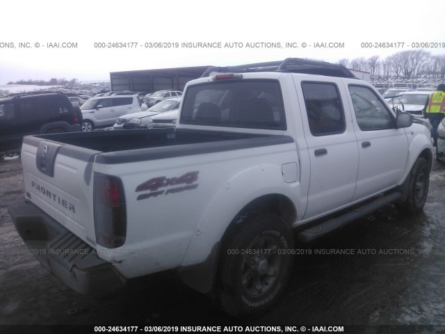 1N6ED27Y23C424183 - 2003 NISSAN FRONTIER CREW CAB XE/CREW CAB SE WHITE photo 4