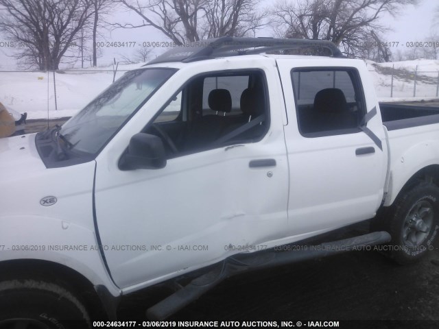 1N6ED27Y23C424183 - 2003 NISSAN FRONTIER CREW CAB XE/CREW CAB SE WHITE photo 6