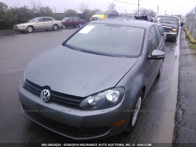 WVWAB7AJ2CW181635 - 2012 VOLKSWAGEN GOLF 灰色 照片 2