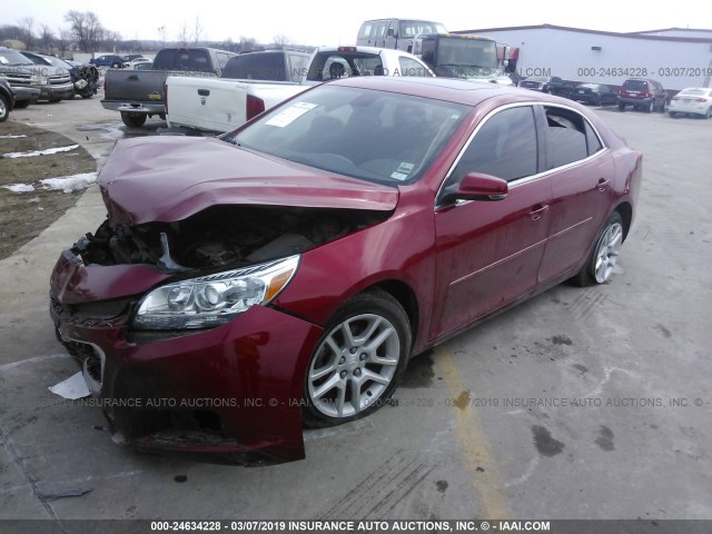 1G11C5SL9EF111417 - 2014 CHEVROLET MALIBU 1LT 红色 照片 2