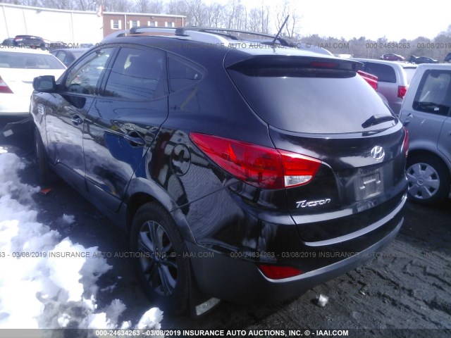 KM8JU3AG0EU929929 - 2014 HYUNDAI Tucson GLS/LIMITED/SE BLACK photo 3