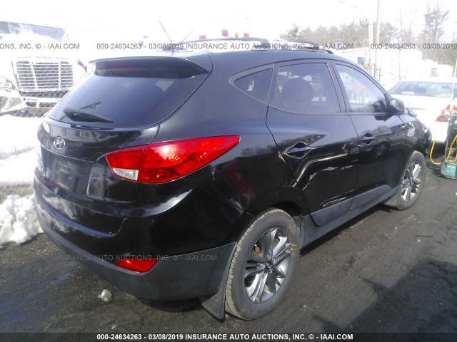 KM8JU3AG0EU929929 - 2014 HYUNDAI Tucson GLS/LIMITED/SE BLACK photo 4