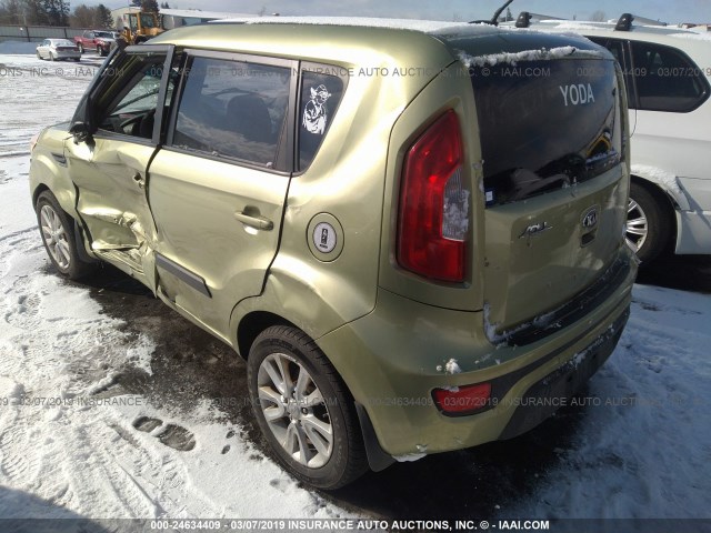 KNDJT2A62D7507649 - 2013 KIA SOUL +/!/SPORT GREEN photo 3