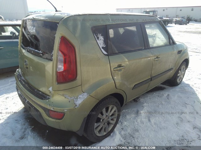 KNDJT2A62D7507649 - 2013 KIA SOUL +/!/SPORT GREEN photo 4