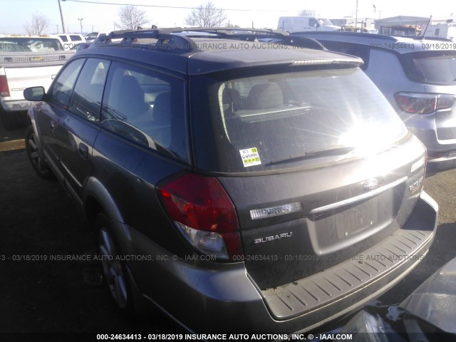 4S4BP61C897325477 - 2009 SUBARU OUTBACK 2.5I GRAY photo 3