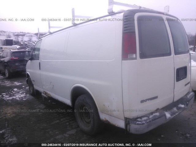 1GCFG15W9Y1124086 - 2000 CHEVROLET EXPRESS G1500  WHITE photo 3