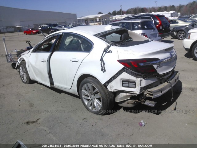 2G4GN5EX8F9156218 - 2015 BUICK REGAL PREMIUM WHITE photo 3