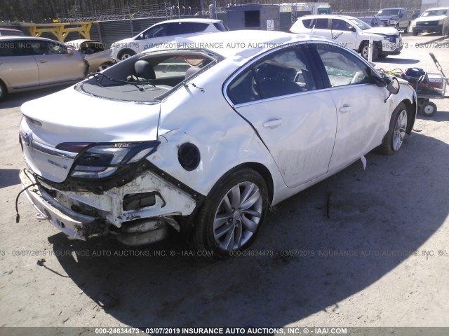 2G4GN5EX8F9156218 - 2015 BUICK REGAL PREMIUM WHITE photo 4