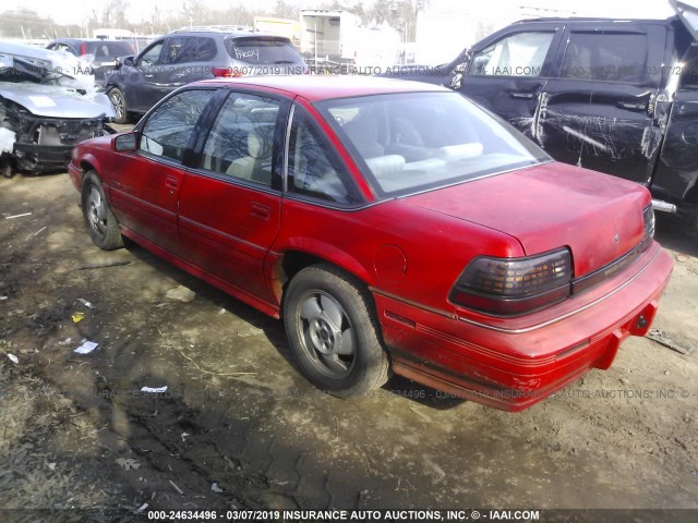 1G2WJ52M6TF274734 - 1996 PONTIAC GRAND PRIX SE RED photo 3