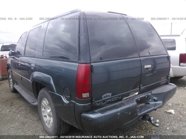 1GKEK13R3XR918268 - 1999 GMC DENALI BLUE photo 3