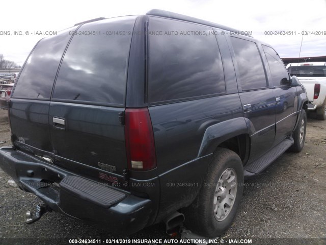 1GKEK13R3XR918268 - 1999 GMC DENALI BLUE photo 4