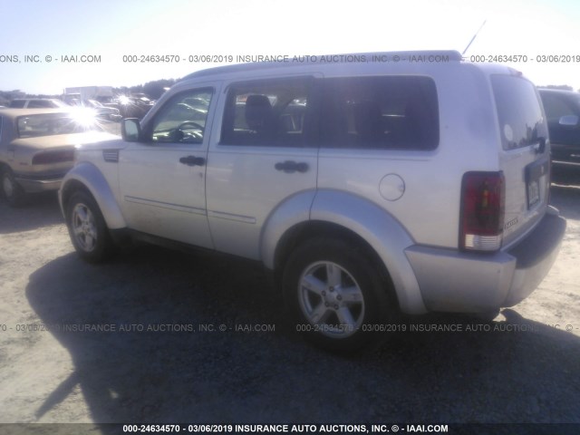 1D8GT28K77W733095 - 2007 DODGE NITRO SXT SILVER photo 3