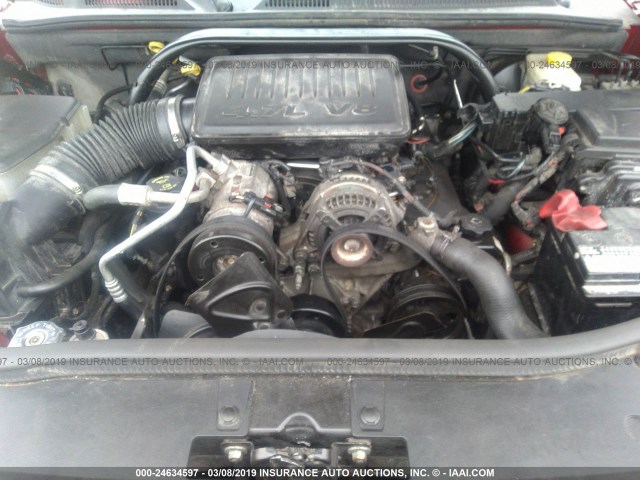 1J8HG48NX6C245314 - 2006 JEEP COMMANDER RED photo 10