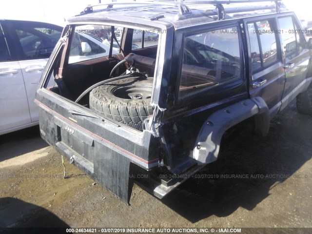 1J4FJ58S7ML631787 - 1991 JEEP CHEROKEE LAREDO BLACK photo 6