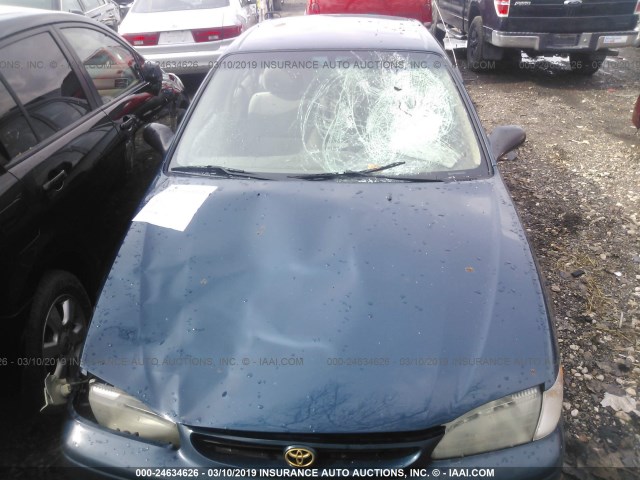 1NXBR12E2WZ027517 - 1998 TOYOTA COROLLA VE/CE/LE 青色 照片 6