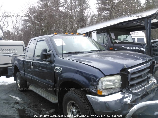 1FTSX31F22EA60957 - 2002 FORD F350 SRW SUPER DUTY BLUE photo 1